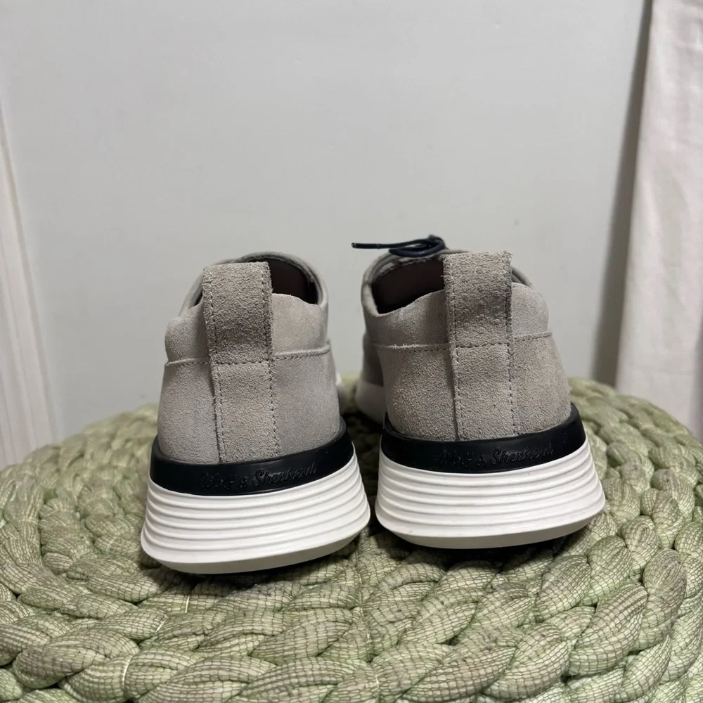 NEW Wolf & Shepherd Crossover Grey Suede  Longwing Lace Up Oxford